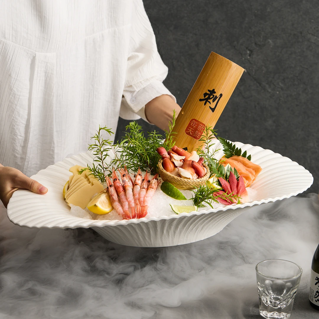 餐具2025新款特别好看的高级感的精致陶瓷盘子高档日式海鲜刺身盘