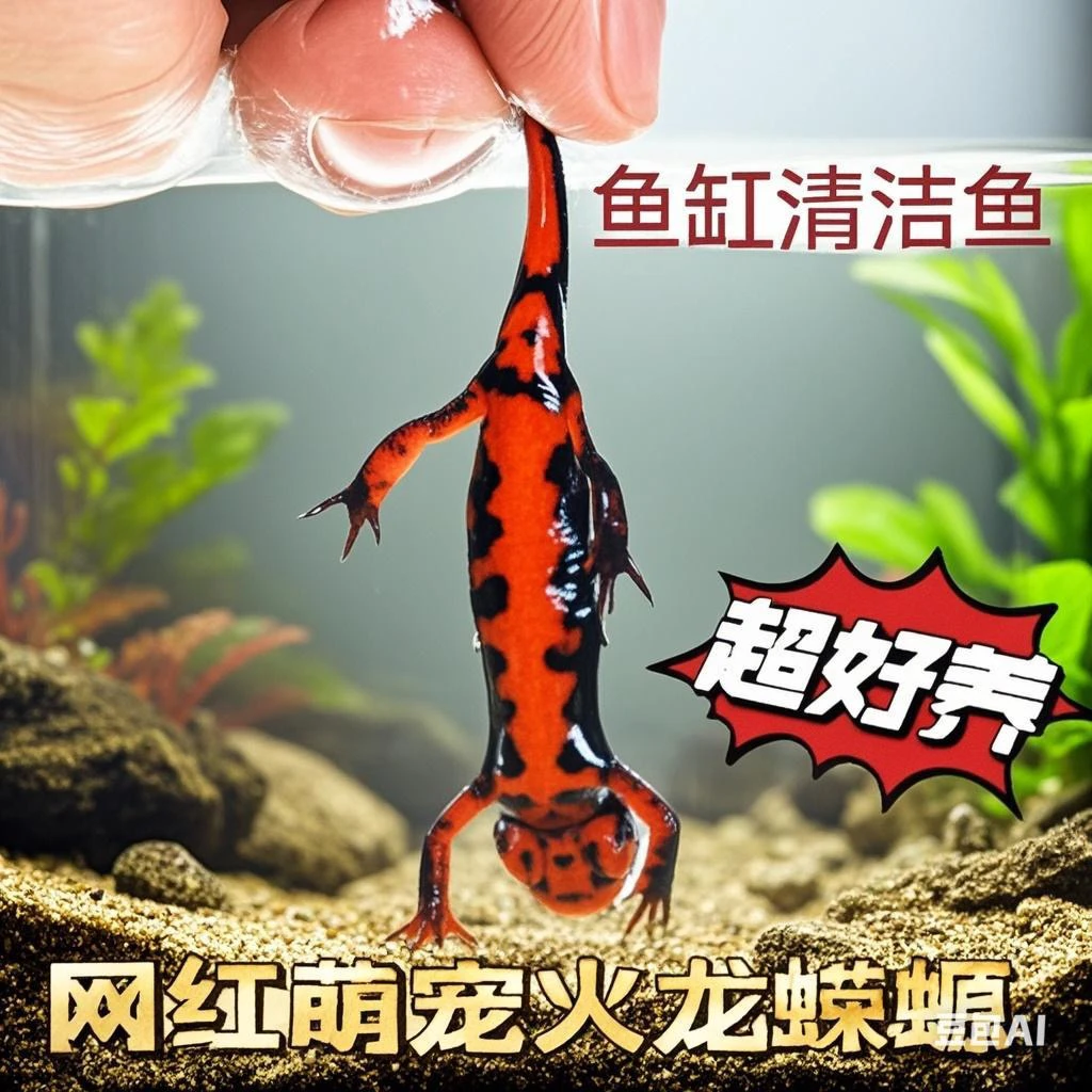 【原生缸必选】东方蝾螈小火龙活体冷水宠物观赏鱼好养可清洁鱼