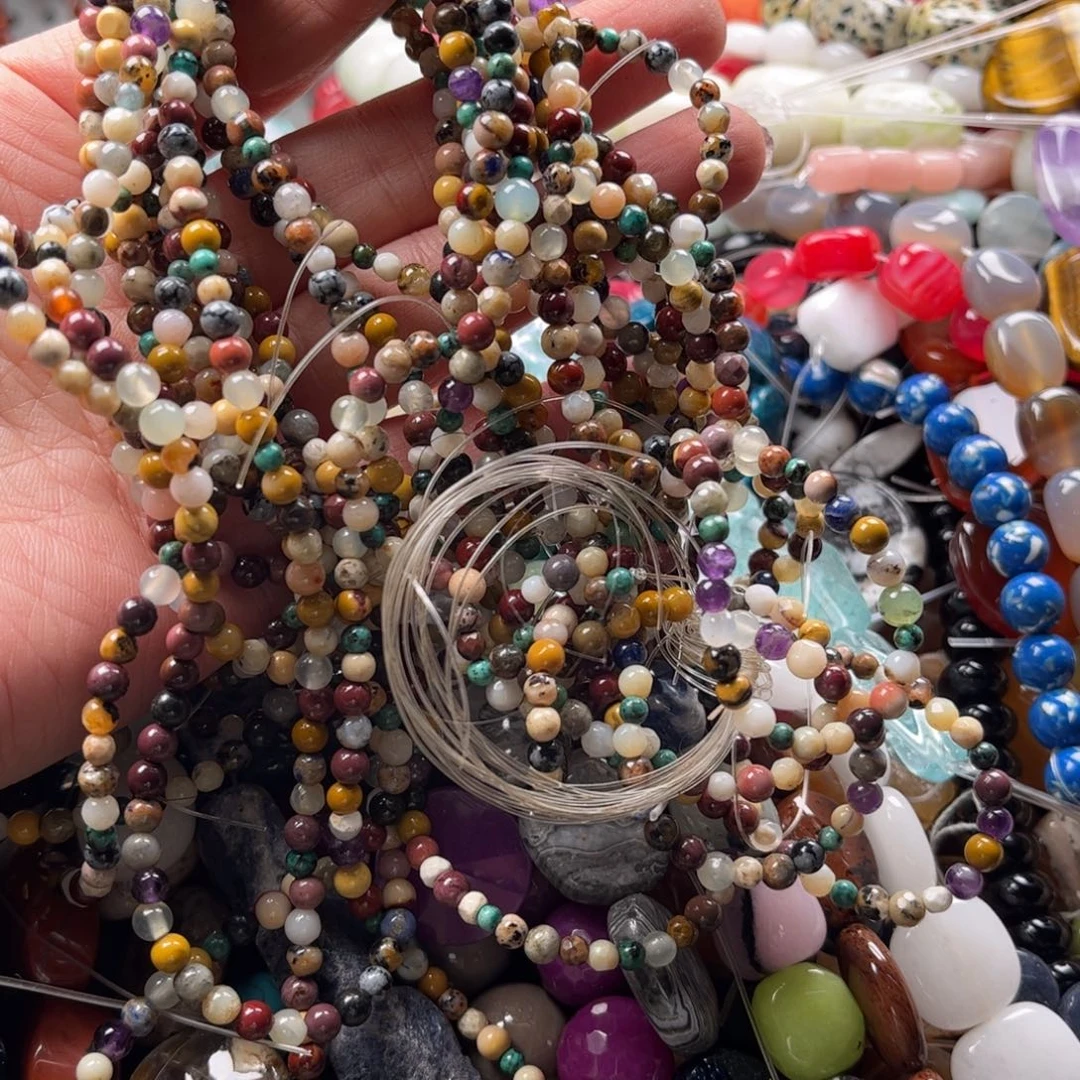 石英质玉珠宝奇石未镶嵌两条装卡4