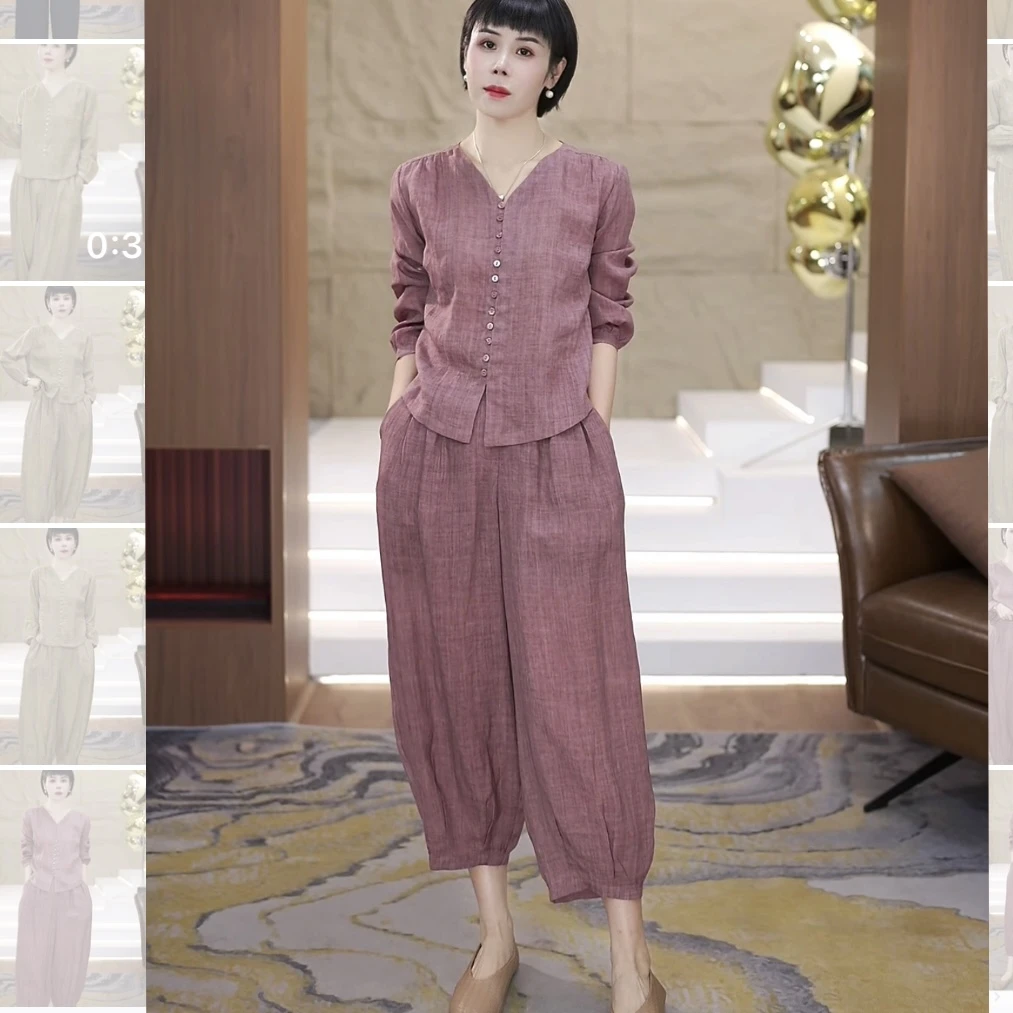 【渲渲推荐】ZY-6708/6709早秋复古风套装