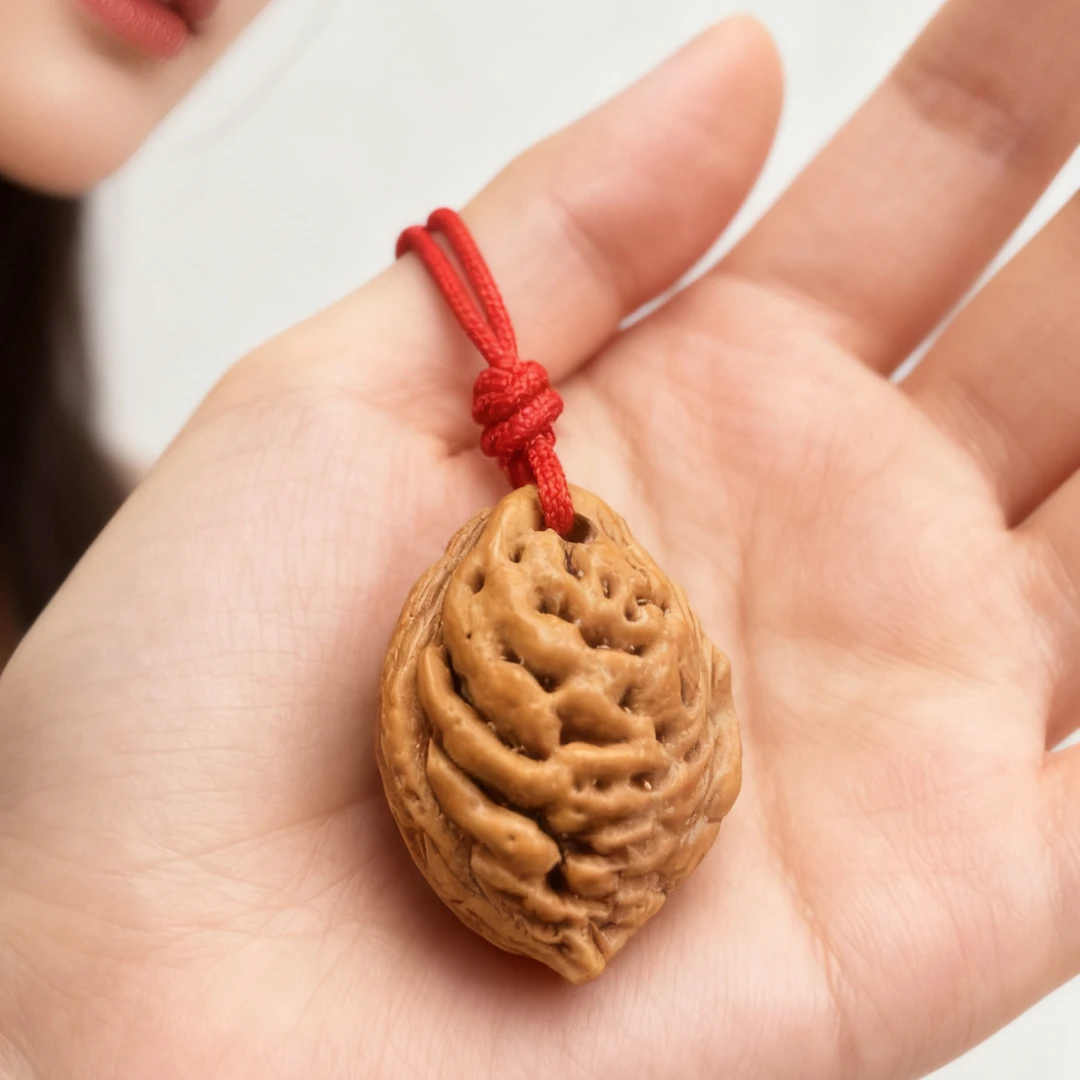 正月桃枭—秦岭桃枭吊坠核桃野生东南枝经冬不落转运