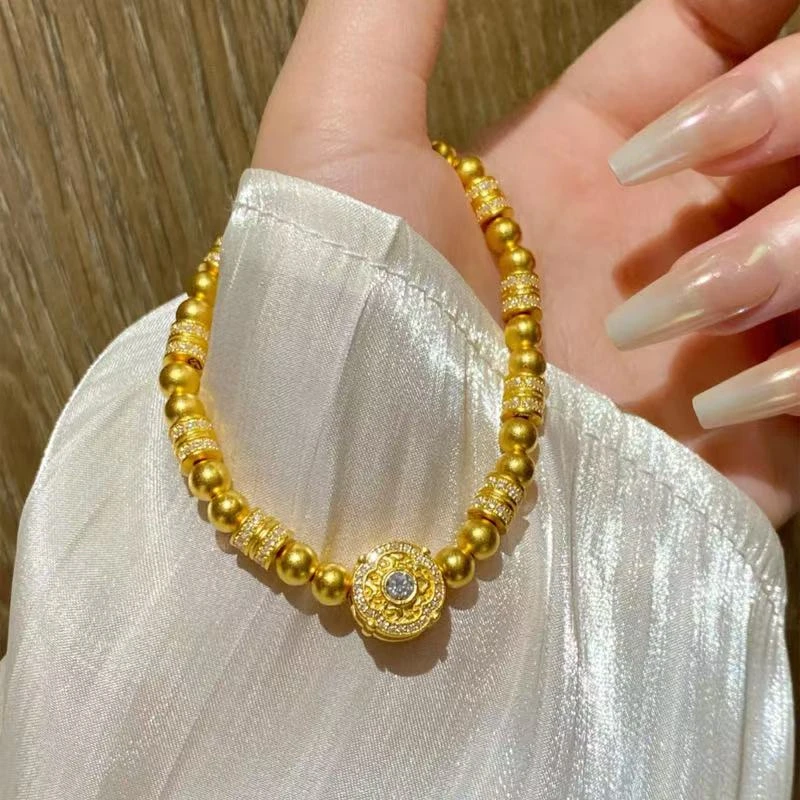 铜合金合成锆石手链 SQ思岐新中式-人生四美点锆手链5590