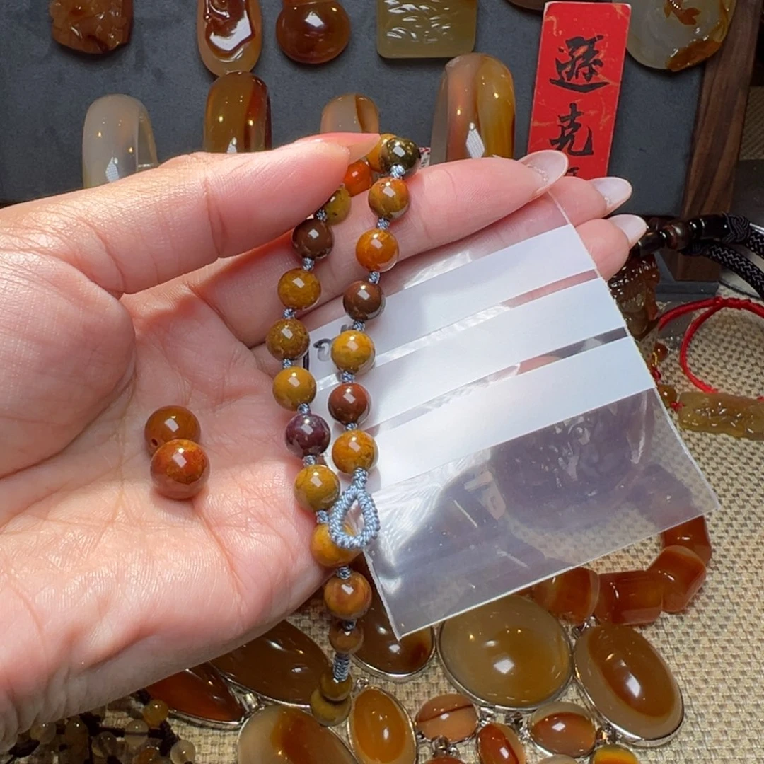 玛瑙/玉髓颈饰合金再****.10