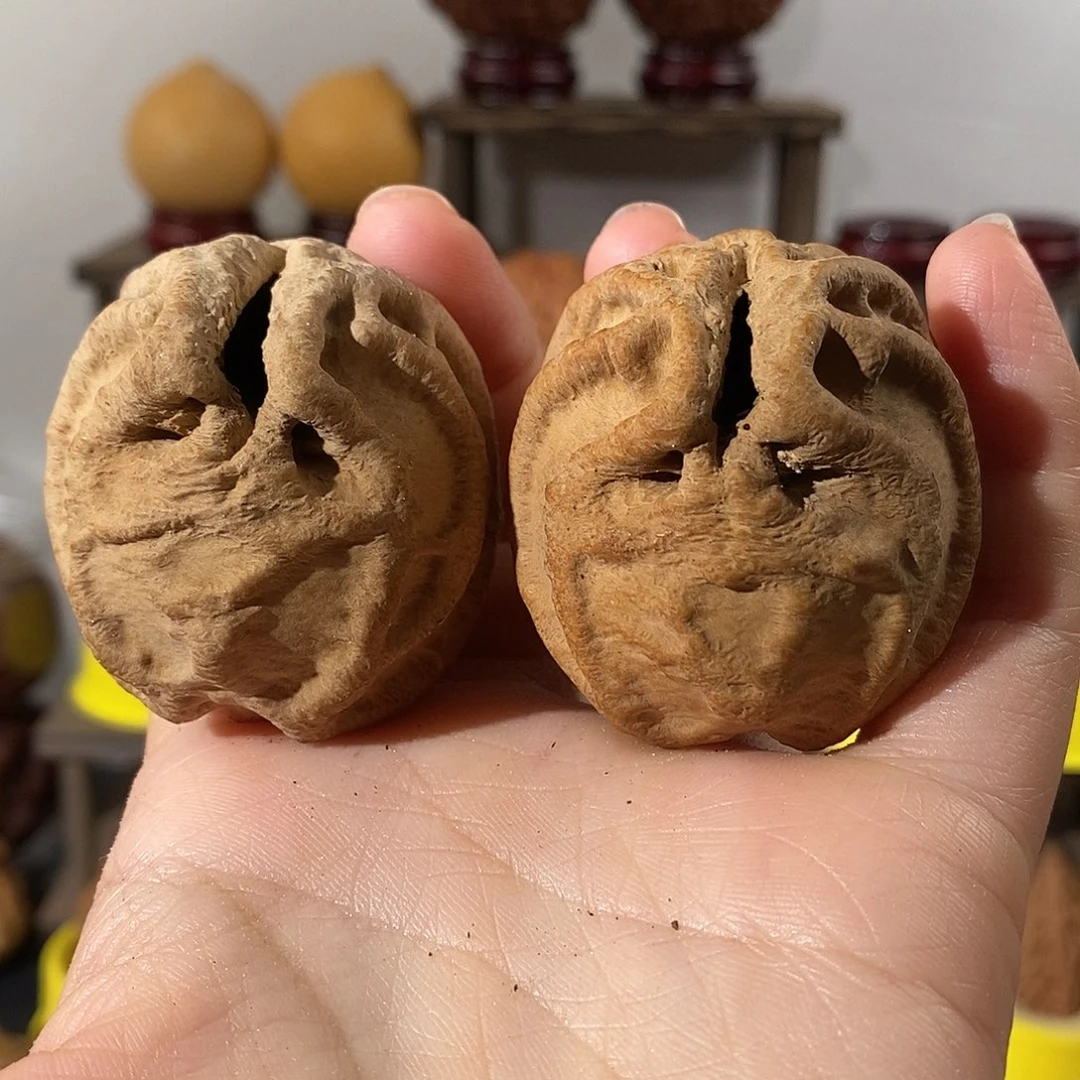 吊坠文玩核桃鬼脸练手43