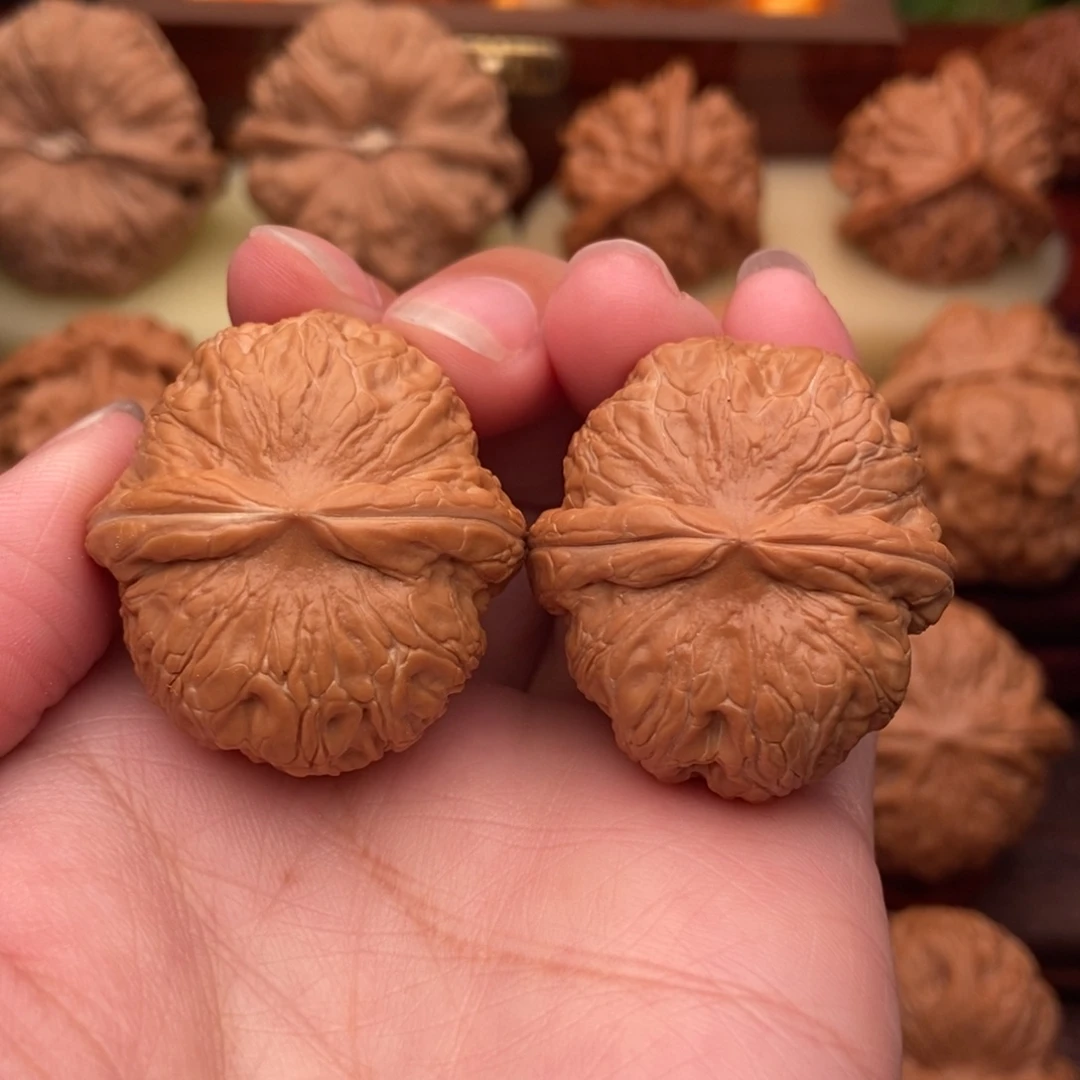 把件文玩核桃精品平谷粗筋元宝35