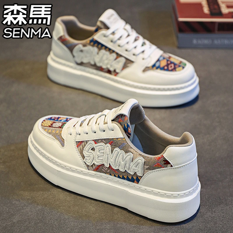 森马网红爆款男鞋冬季运动厚底低帮小众板鞋百搭休闲学生小白潮鞋