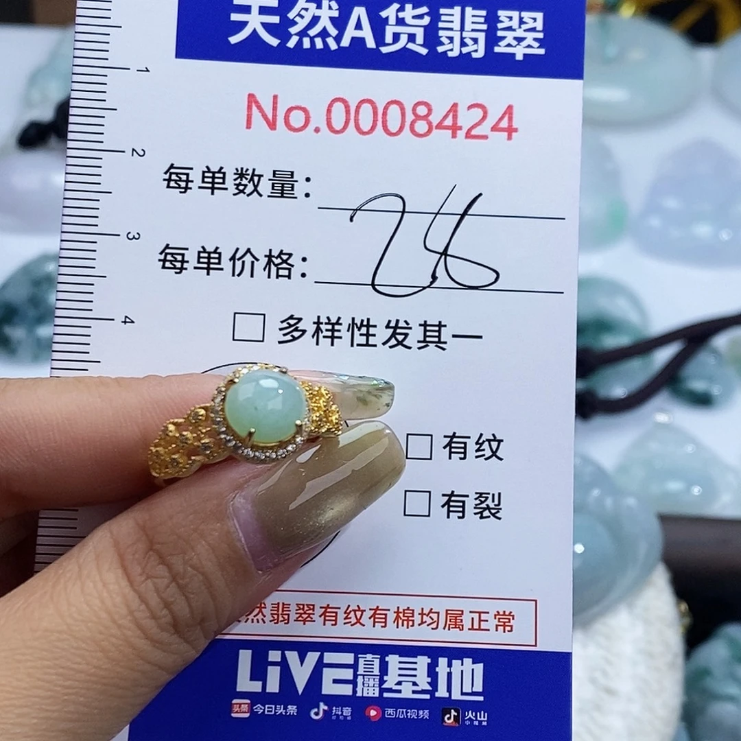 翡翠未镶嵌颈饰8424