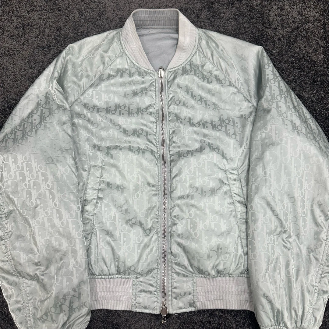 99新 DIOR/迪奥 x Travis Scott联名双面穿飞行员夹克外套50码