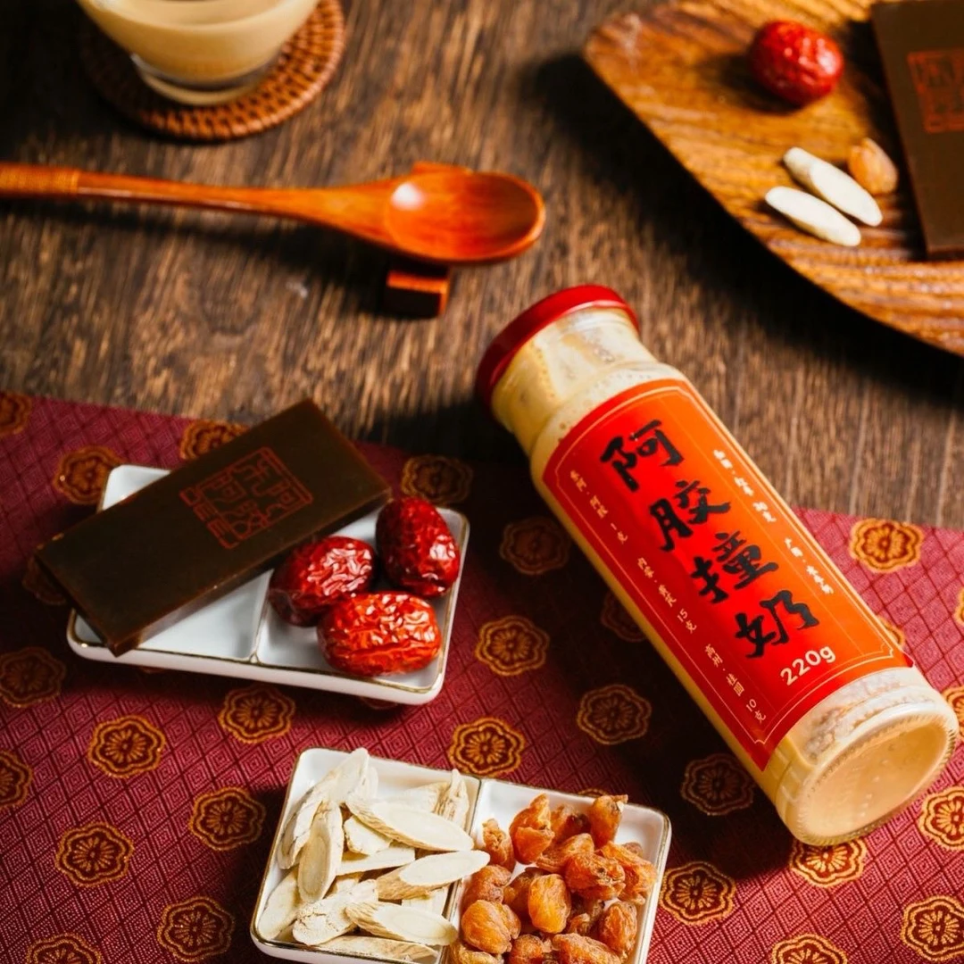 东阿阿胶阿胶撞奶220克✖️6瓶送礼袋