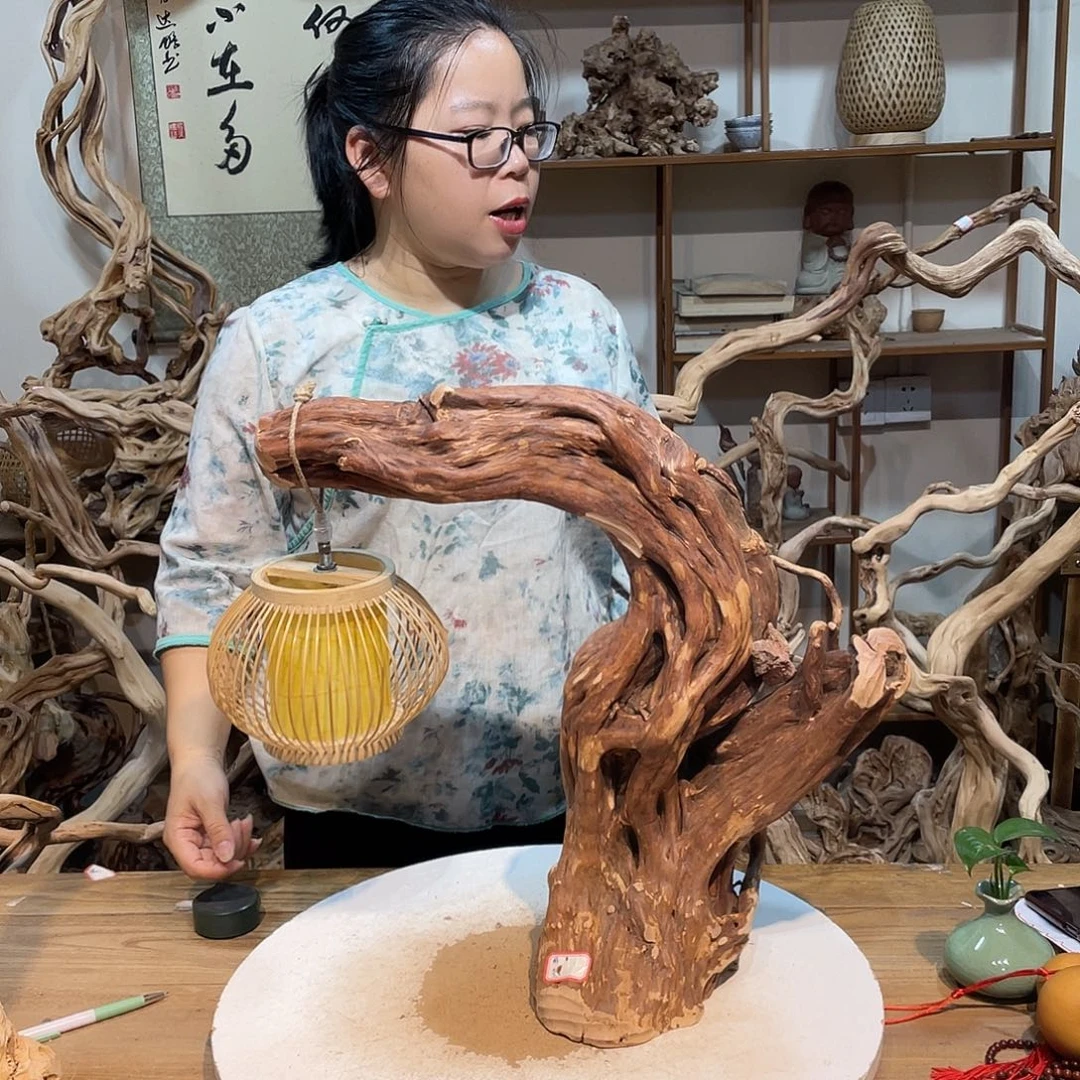 香榧木杜鹃根根艺摆件29