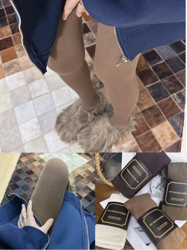 东大门净版打底连裤袜百搭高级轻奢品质ins设计师穿搭街拍网红