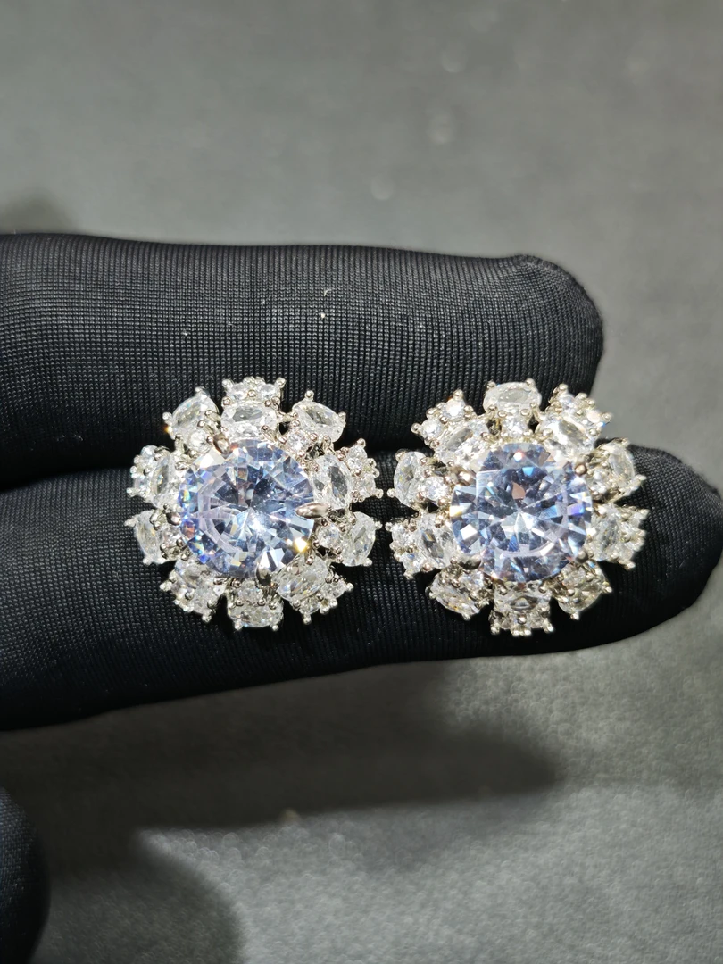 赠运费险＋证书 大克拉收藏级钻石耳饰G243