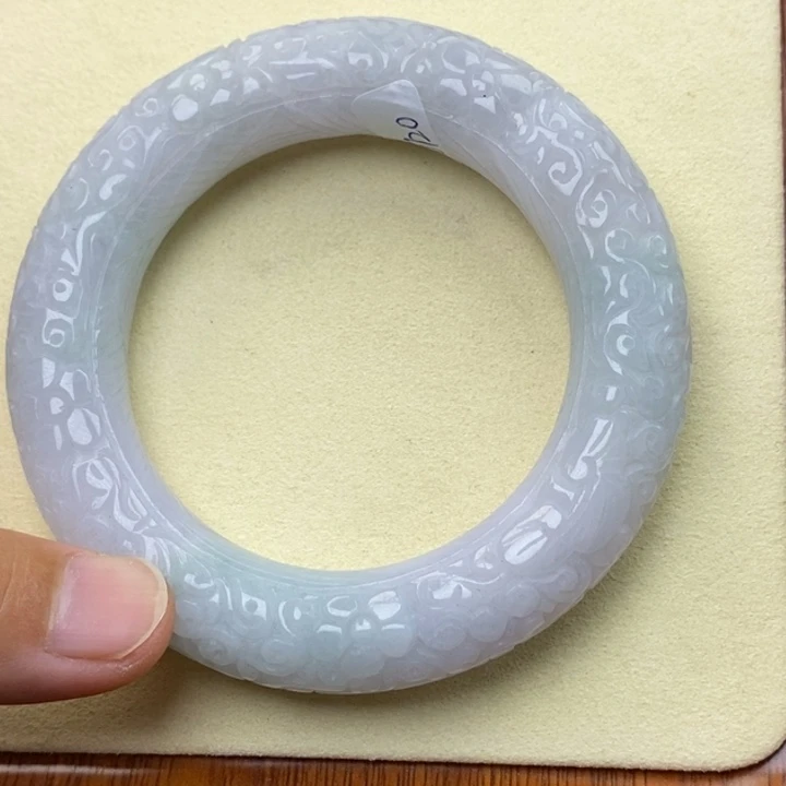 翡翠未镶嵌手镯56.8胖圆201