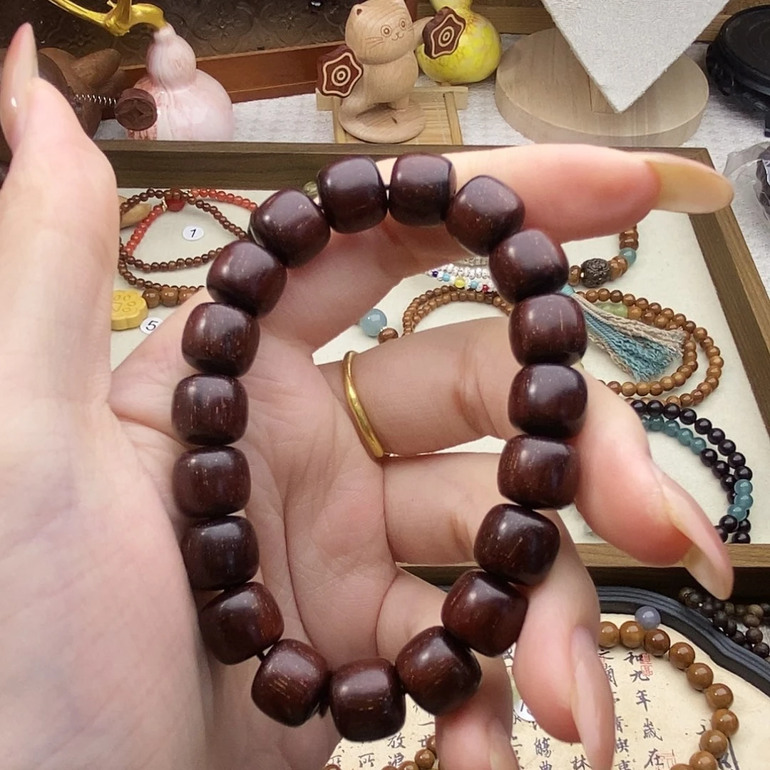 手串未镶嵌檀香紫檀（小叶紫檀）11桶珠