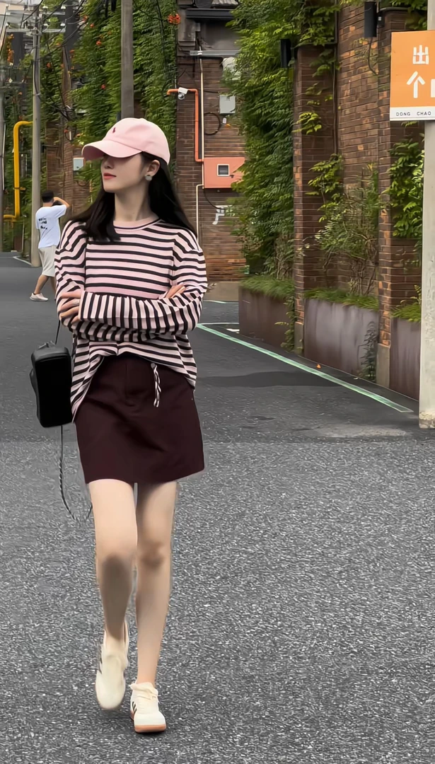 【MEEUMI】早秋女装羊绒蚕丝长袖条纹T恤圆领三色条纹TE2427BM