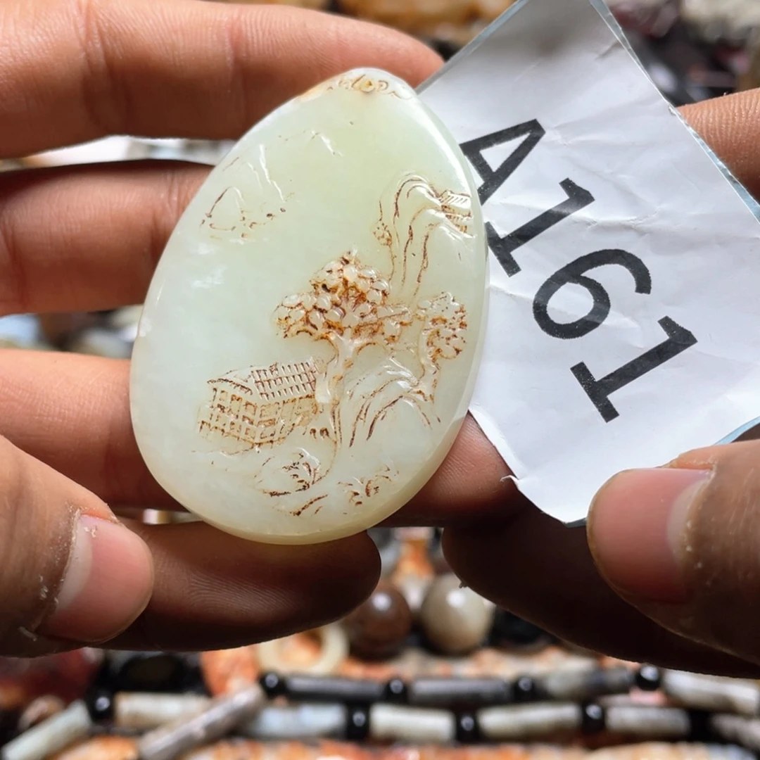 和田玉（糖玉）挂件未镶嵌