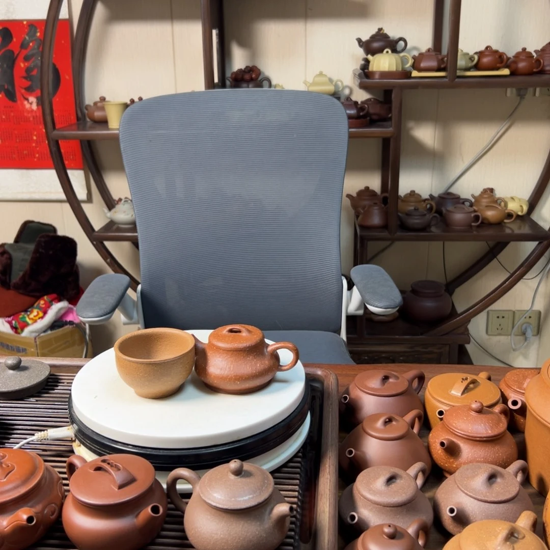 紫砂茶壶问*红将破石瓢150