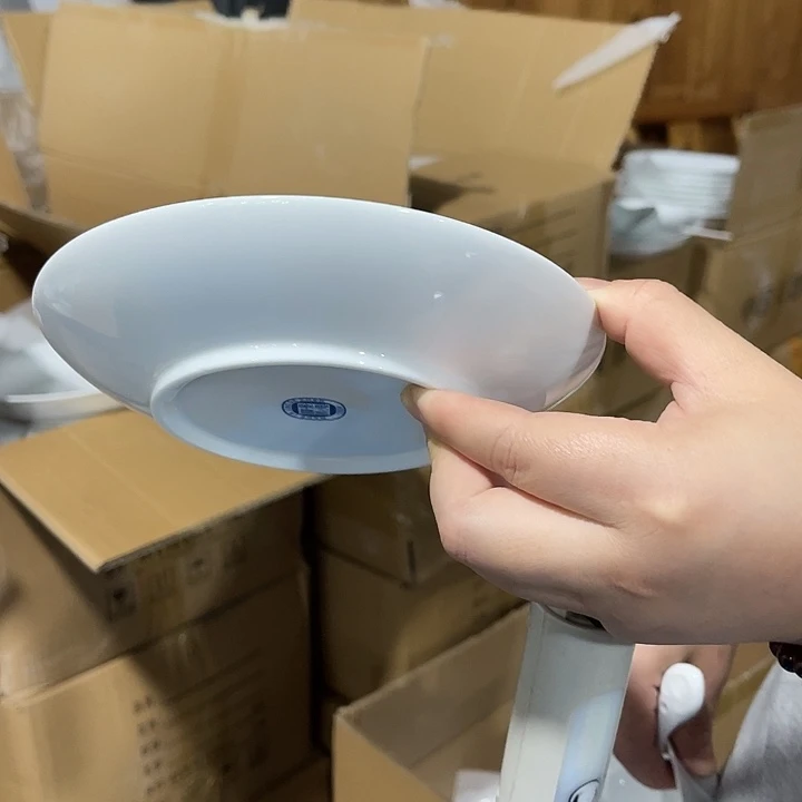 瓷片高白泥，云白6.5英寸骨碟六个，包邮