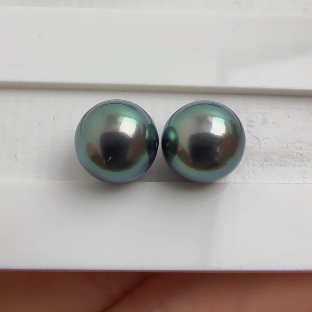 海水珍珠裸珠大溪地珍珠9.3-9.4对珠