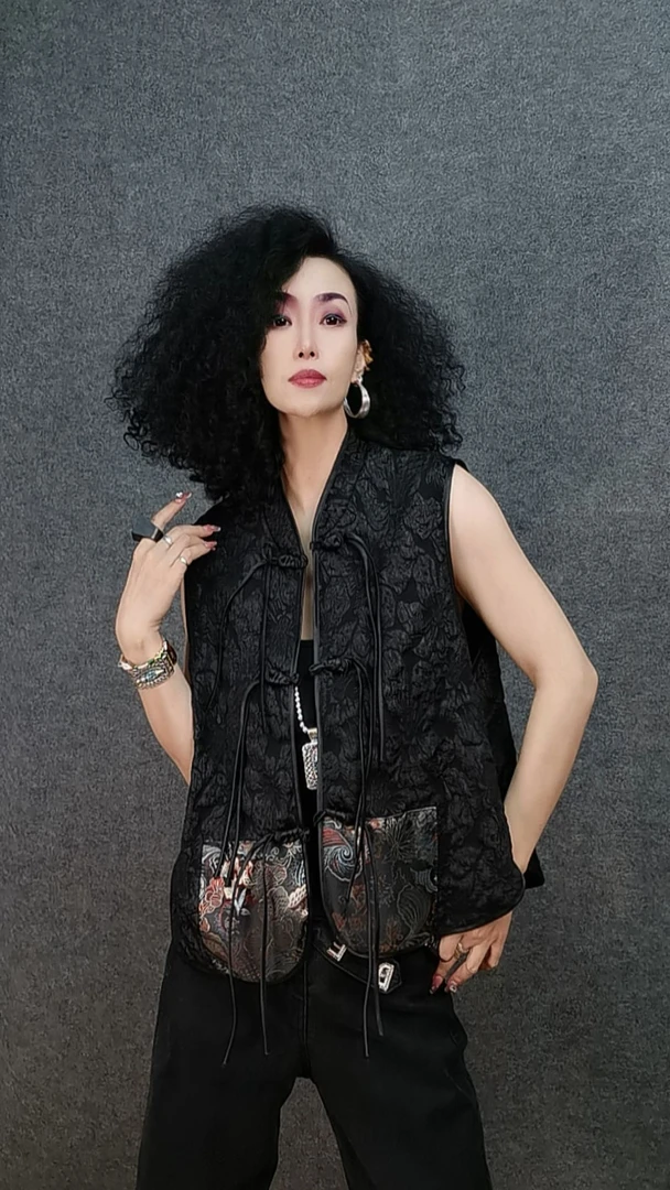 二姐家洋气中式盘扣马甲