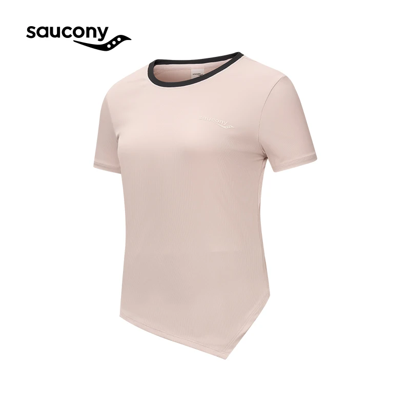 Saucony索康尼夏季女款运动休闲百搭速干透气圆领短袖T恤跑步舒适