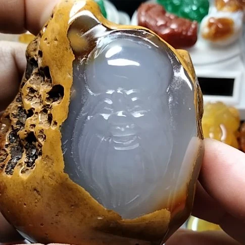 玛瑙/玉髓手把件未镶嵌