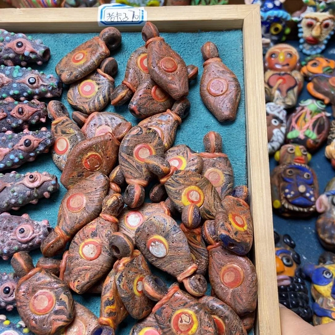 颈饰琉璃老卡子配饰