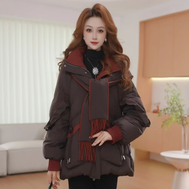 【羽绒服】冬季白鸭绒羽绒服百搭新款时尚莫瑞系穿搭休闲保暖外套女