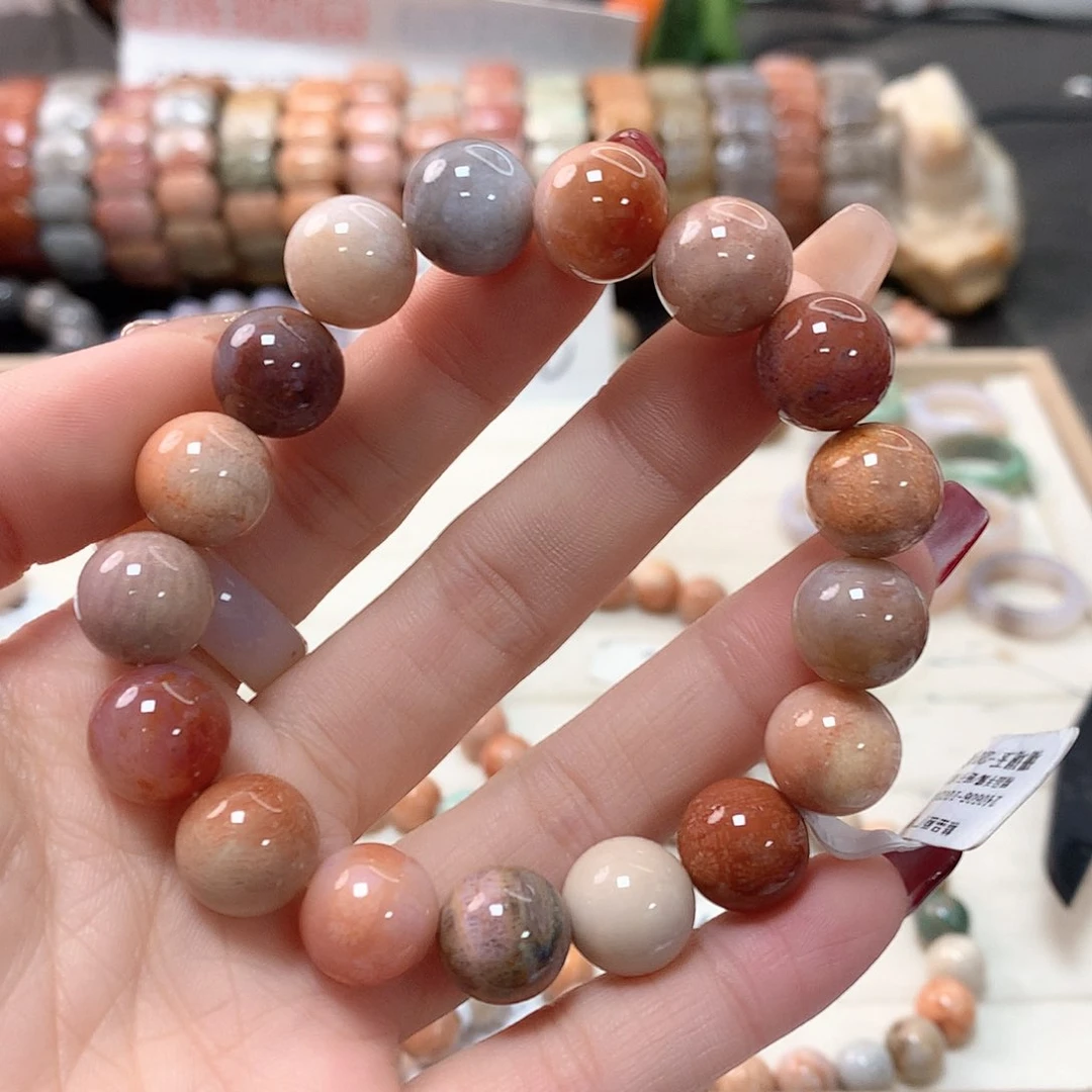 硅化珊瑚（珊瑚玉）手链未镶嵌。**。309