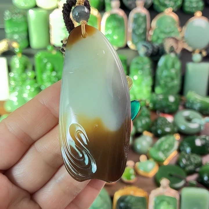 和田玉未镶嵌挂件