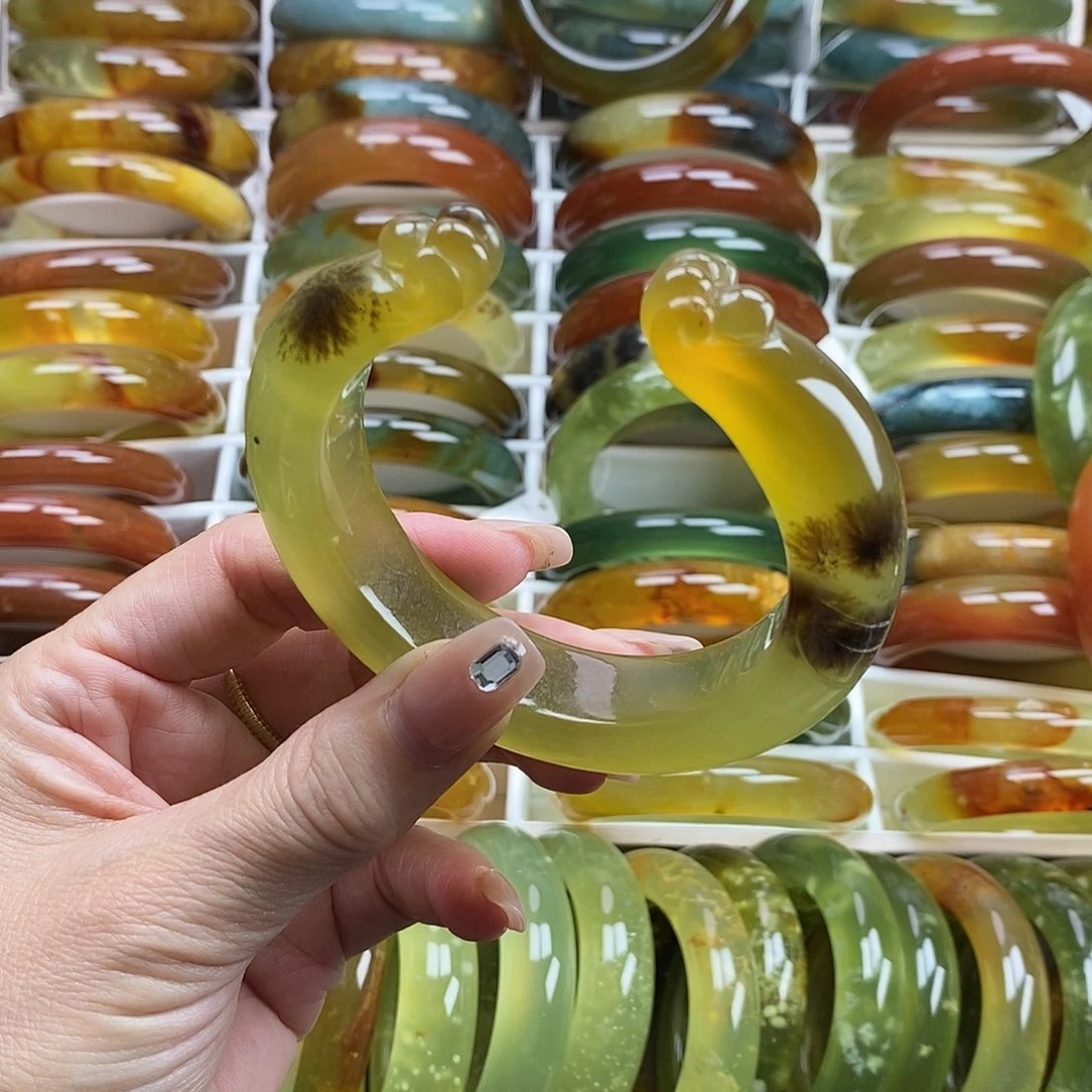 未镶嵌蛇纹石玉手镯58