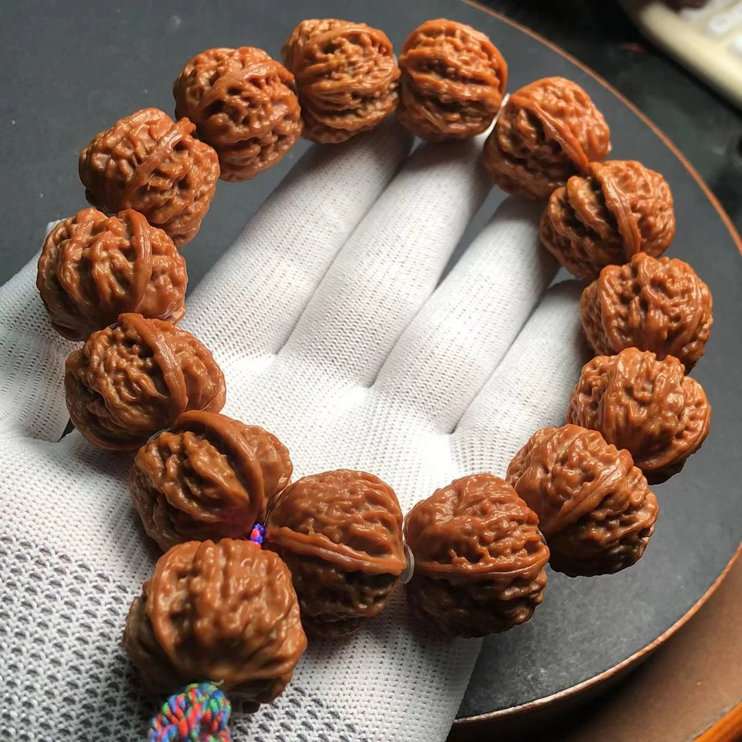 刺龙京八棱25左右文玩核桃手持