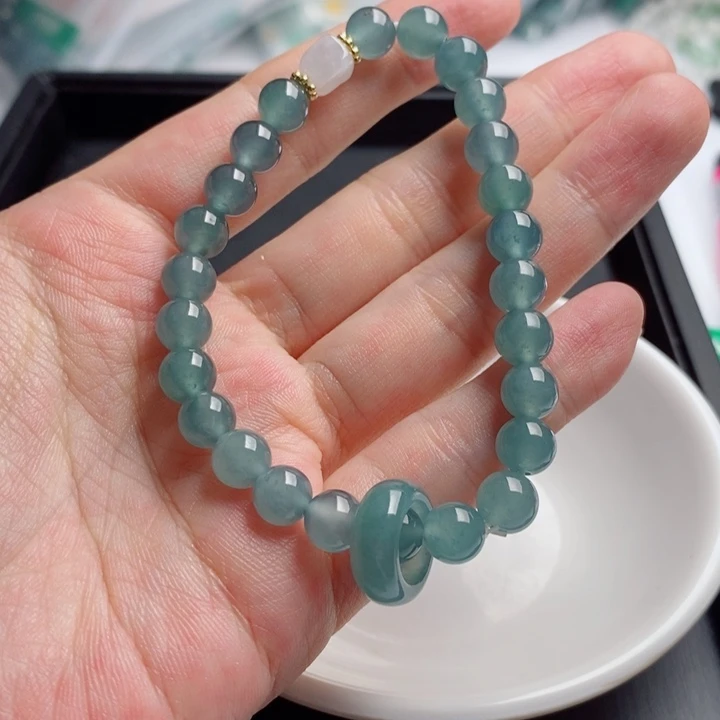 翡翠未镶嵌手链手串