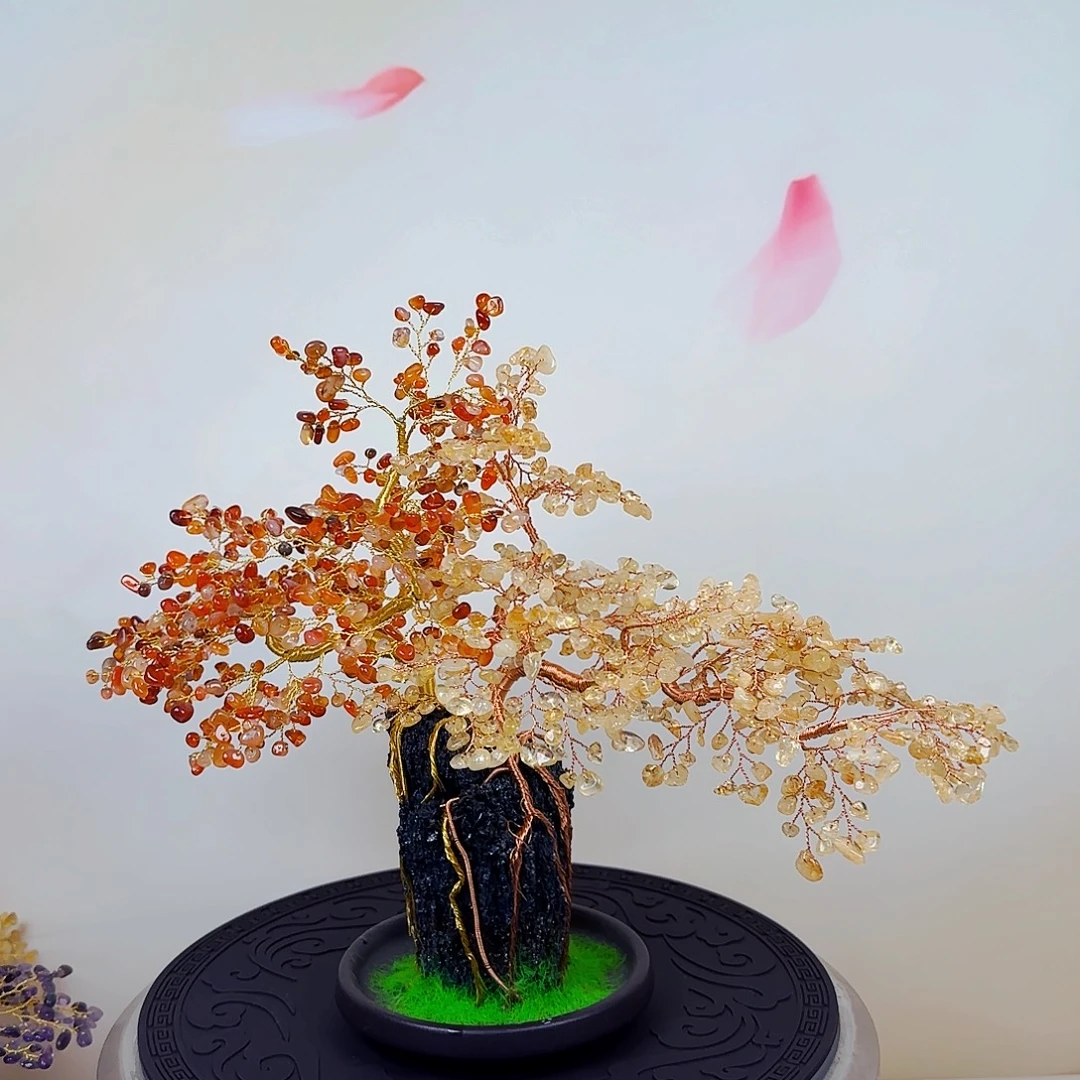 木黄水晶玛瑙发财树