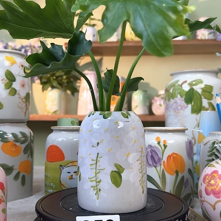 景德镇陶瓷花瓶摆件无孔