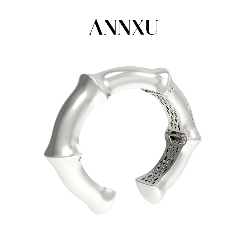 铜合金手镯 annxu竹系列竹节圆手镯简约个性时尚小众设计
