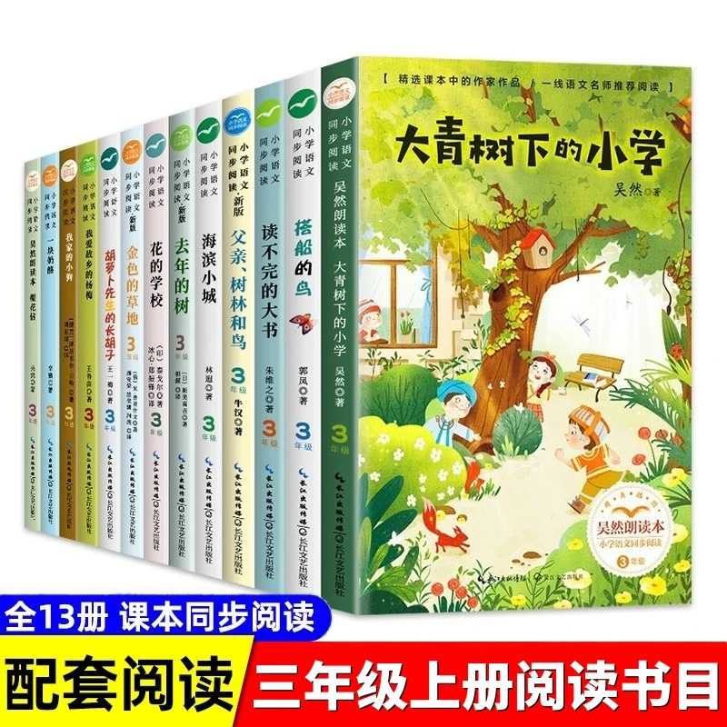 语文课本中的作家作品全套三年级上册必读的课外书大青树下的小学