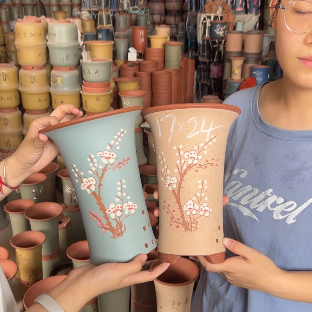 宜兴川阁紫砂花盆