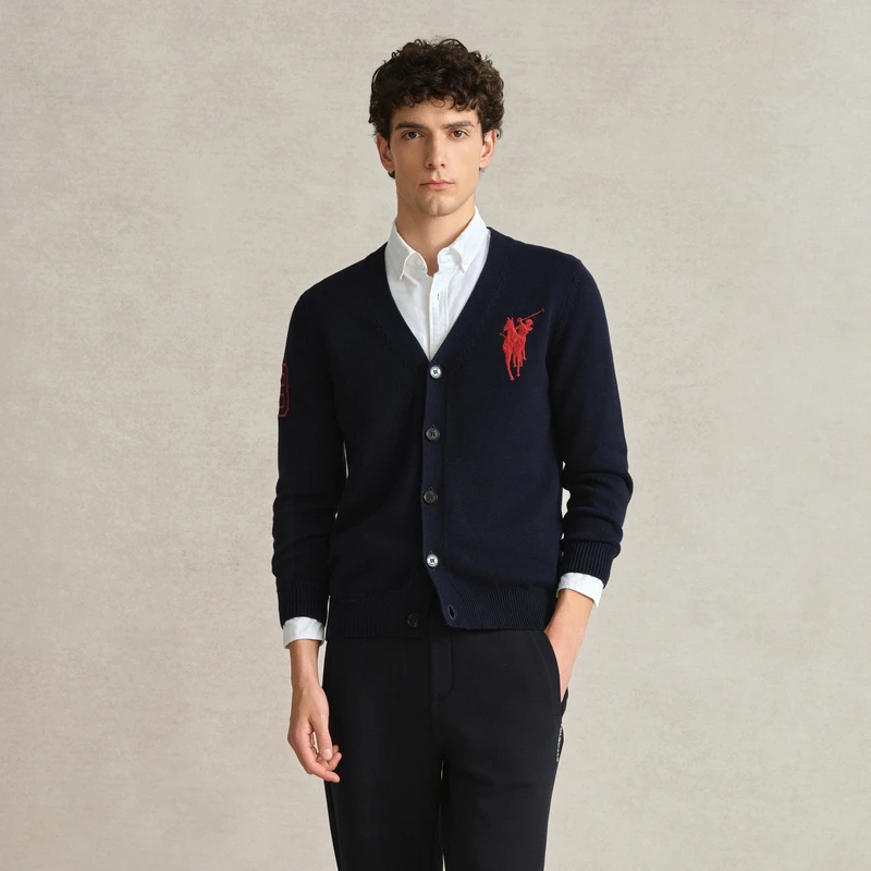 POLOWALK男士2024秋款长袖针织衫