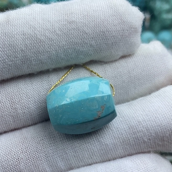 绿松石银S925镶嵌颈饰