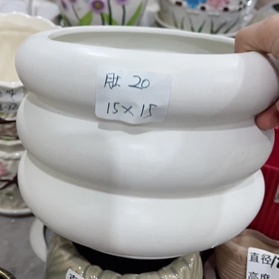 多肉绿植陶瓷花盆9.9包邮，有孔