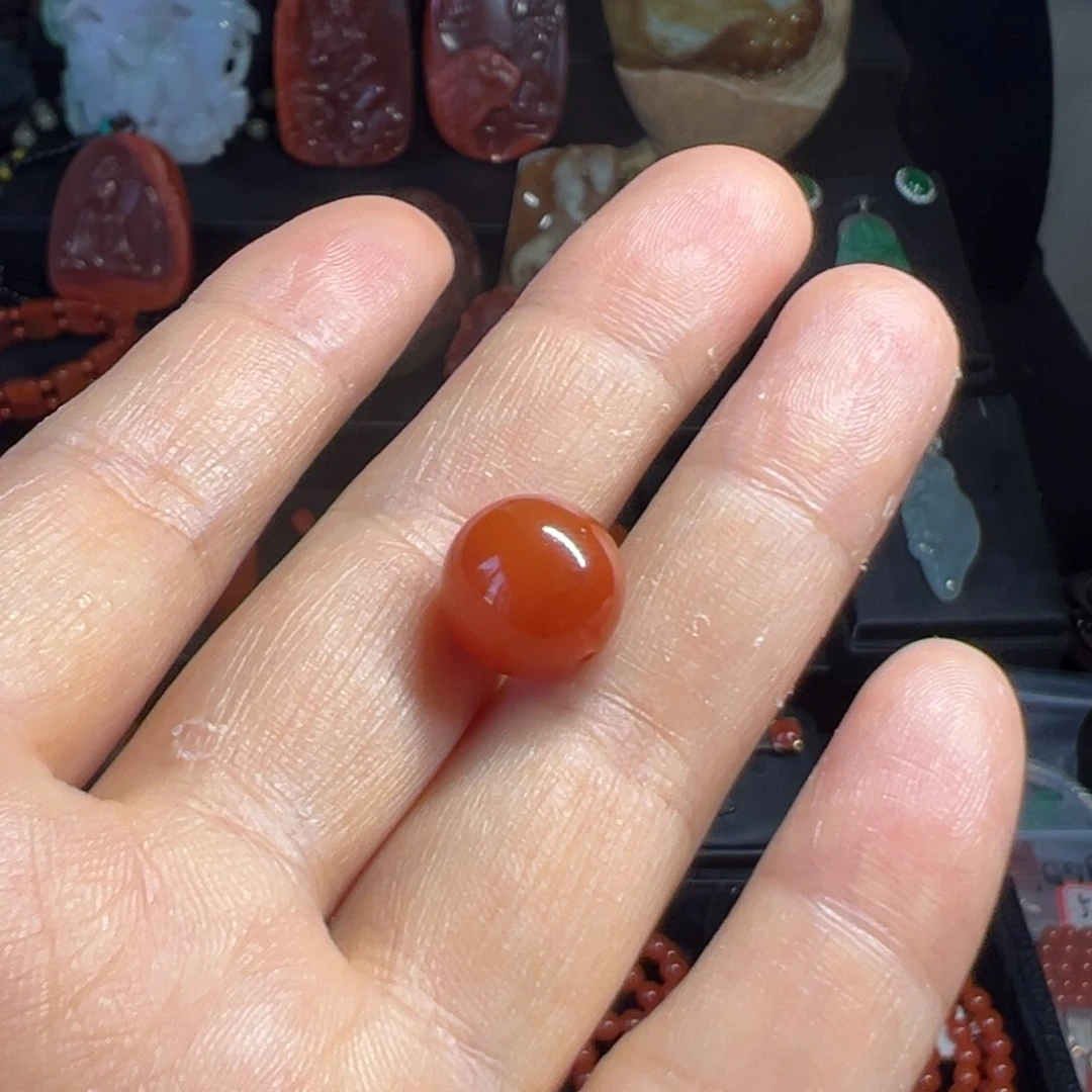 南红玛瑙单珠未镶嵌