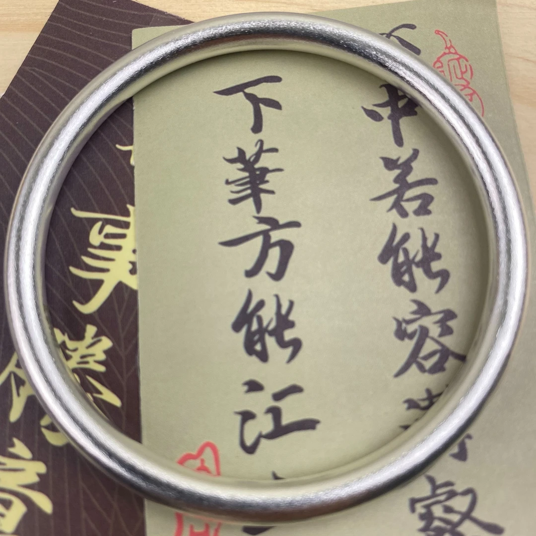 足银银制品 08古法银手镯女夏小众传承年轻素圈实心素圈镯子网红
