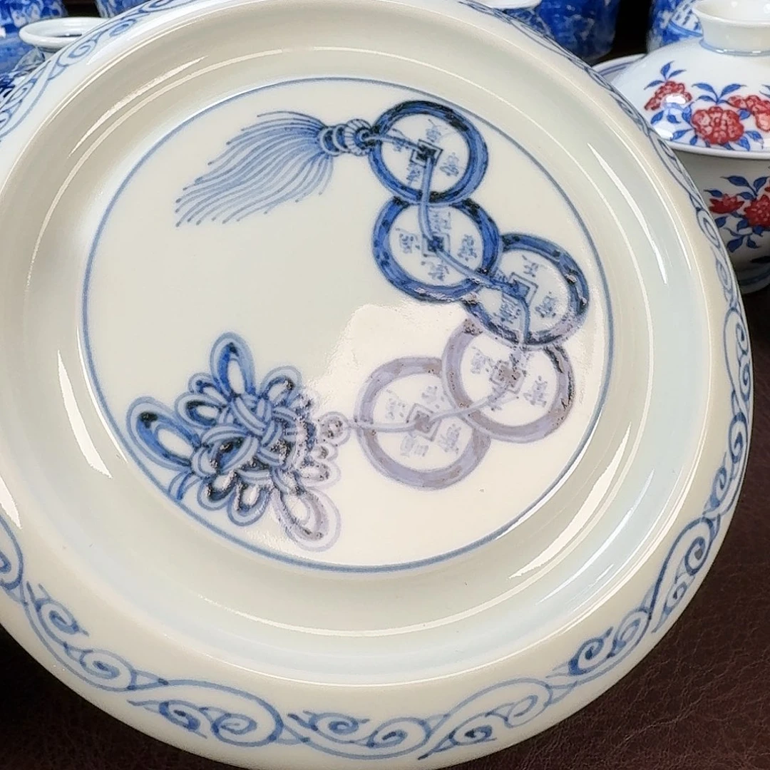 瓷片顺**张现代景德镇陶瓷手绘茶具