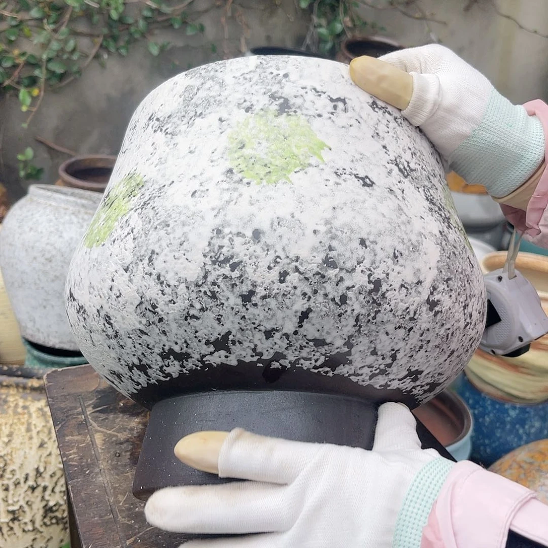 紫砂花盆王嫂花盆0612-556高26口21