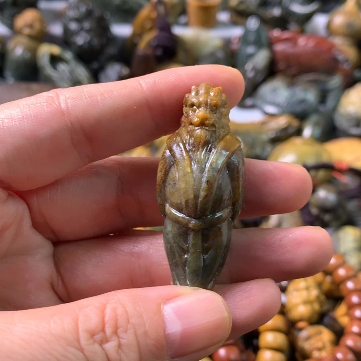 未镶嵌岫岩河磨玉（透闪石质玉）笔搁A**家