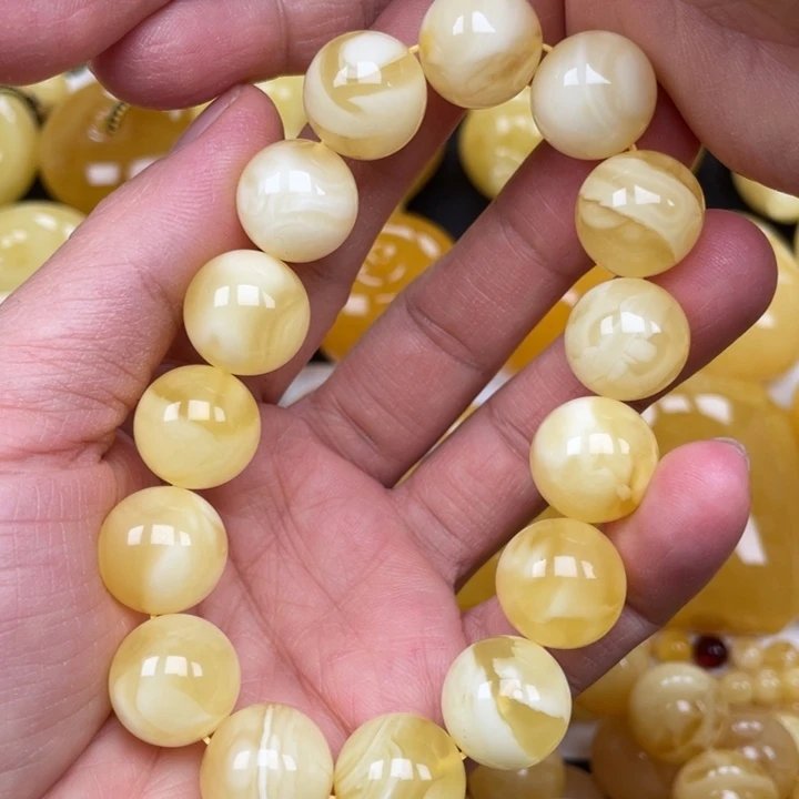 裸石蜜蜡未镶嵌蜜蜡15➕手串重31