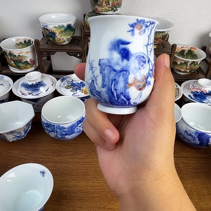 忠意堂釉下彩猫咪