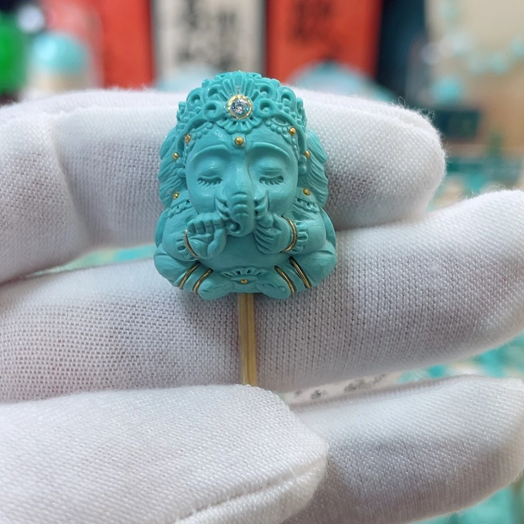 绿松石珠宝奇石未镶嵌