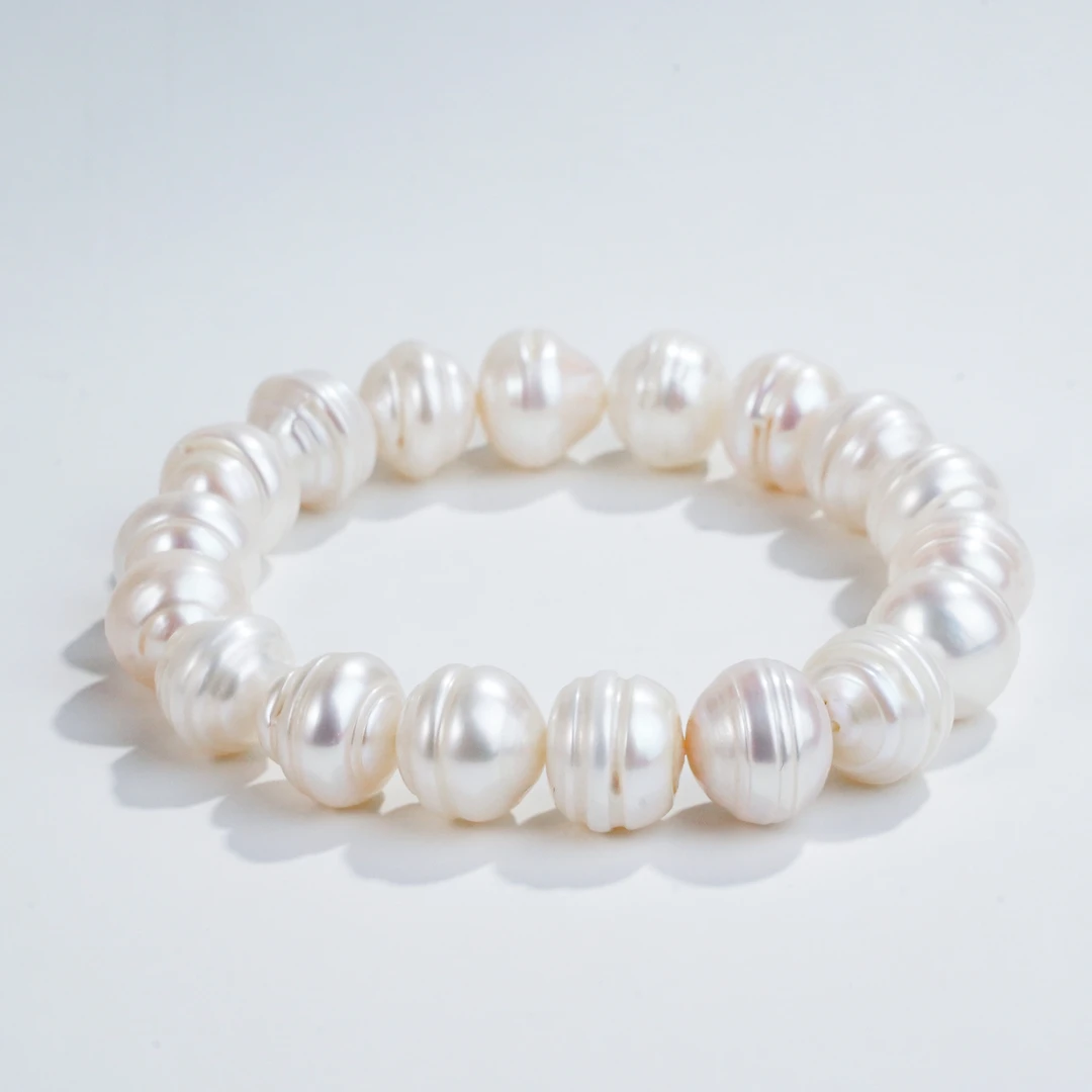 11-12mm唤灵C71 无核多样性发货天然淡水巴洛克珍珠手链19cm